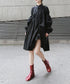Gather Twist Balloon Shirt Dress